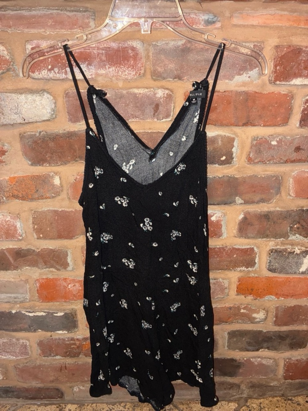 Kendall + Kylie Black Floral Romper